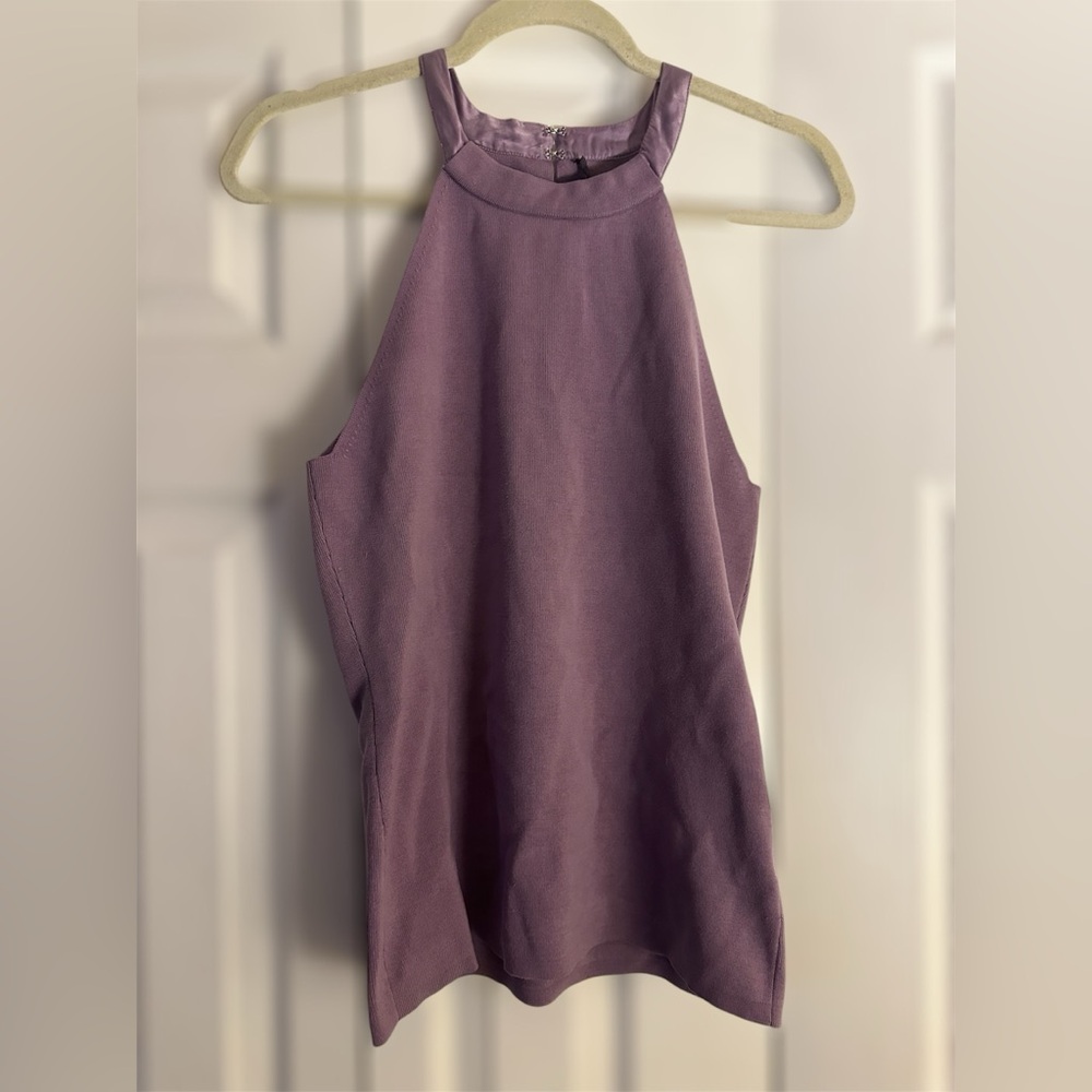 ANTONIO MELANI Purple Sleeveless Tank Top